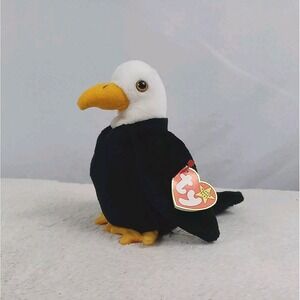 VTG Ty Beanie Baby BALDY The Eagle 1996 Retired Bald Eagle Bean Bag Plush Animal